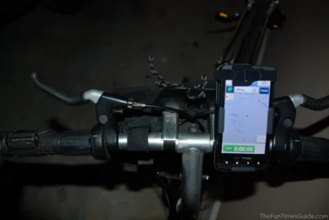 diy phone bike mount