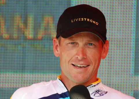 Lance Armstrong's cancer survival story.