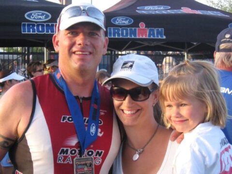 triathlon family photo - beginner triathlete